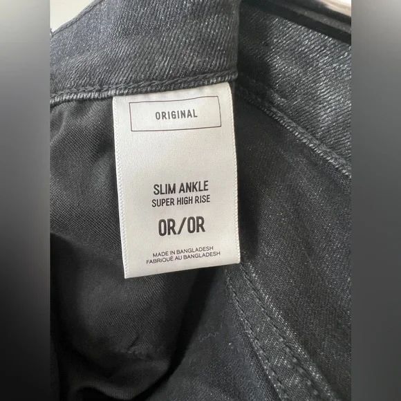 Express Women’s Black Jeans Size 0/R. Slim Ankle Super High Rise. - Picture 3 of 5